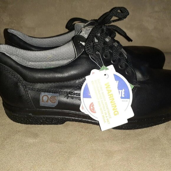 J.B. GOODHUE CANADA-Steel Toe Dress Work Shoes-Black Leather-Size 10.5E-NWOB - Picture 4 of 8